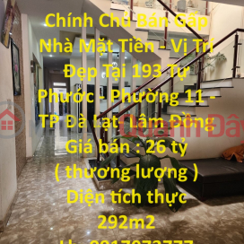 Owner Urgently Sells Front House - Nice Location At 193 Tu Phuoc - Ward 11 - Da Lat City - Lam Dong _0