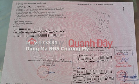 PRICE ONLY 1TY9 TO OWN A BEAUTIFUL LOT OF LAND IN NAM PHUONG TIEN-CHUONG MY _0