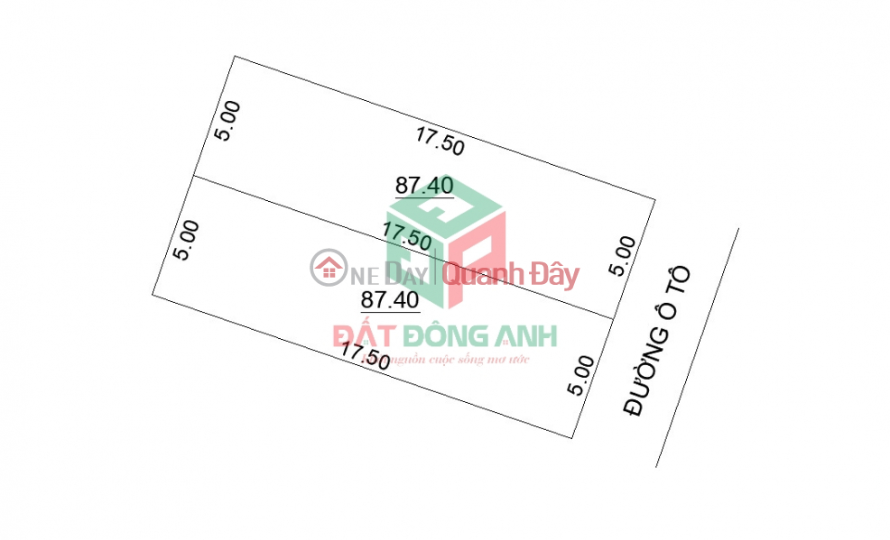 Selling 87m2 of land in My Noi Bac Hong - car entry only 2x Vietnam | Sales đ 2.39 Billion