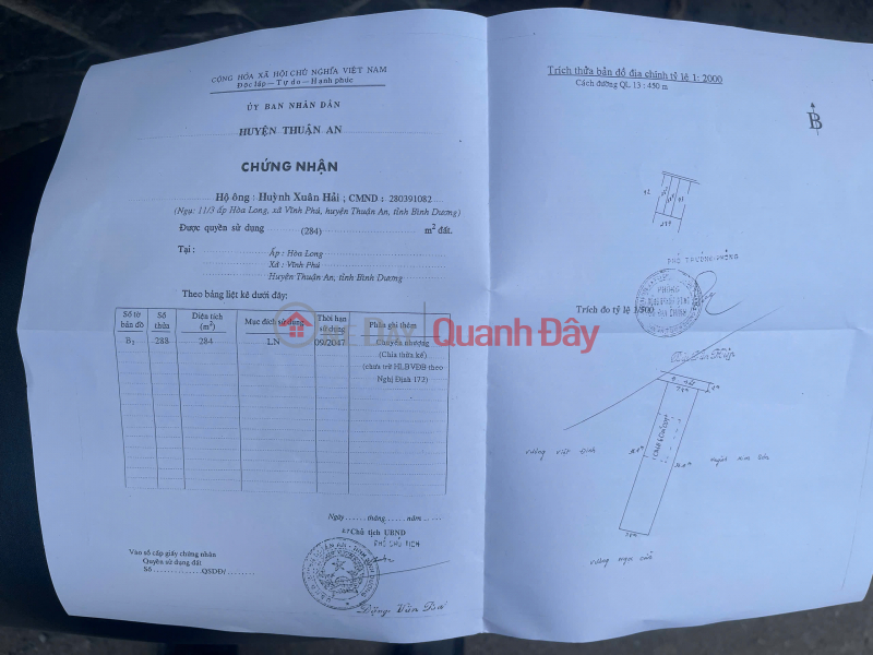 Chủ bán lô đất biệt thự đường xe tải vĩnh phú 40 Niêm yết bán
