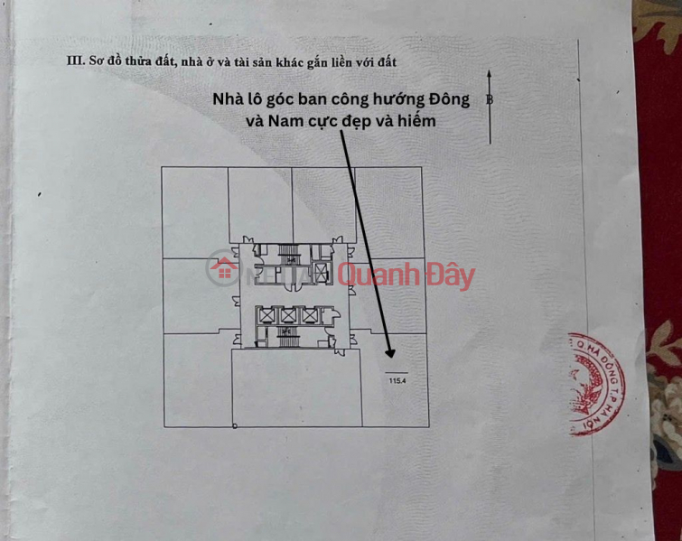 Property Search Vietnam | OneDay | Nhà ở Niêm yết bán, (Tin thật 100%) CH lô góc 115m2 x 3PN có lốt ô tô tại Usilk City - Ban công Đông Nam - NT 600 triệu