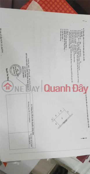 Property Search Vietnam | OneDay | Nhà ở Niêm yết bán | ĐẤT CHÍNH CHỦ - Mặt Tiền - Ấp 3, Xã Tân Thành, Huyện Thủ Thừa - Long An