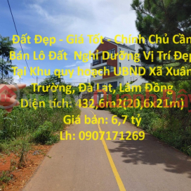 Beautiful Land - Good Price - Owner Needs to Sell Resort Land Lot with Beautiful Location in Xuan Truong Commune, Da Lat City _0