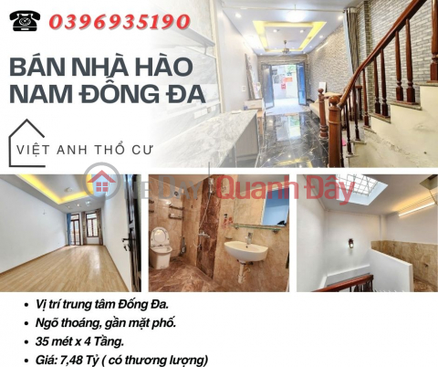 House for sale in Hao Nam, Dong Da, Location near Street Front, Private House, 35mx4F, Price: 7.48 Billion, Contact: 0396935190. _0