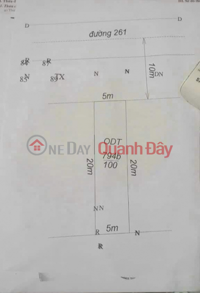 Property Search Vietnam | OneDay | Residential, Sales Listings, (EXTREMELY HIGH) for sale 100m ful residential land plot on busy street 261, right near factory z127 at
