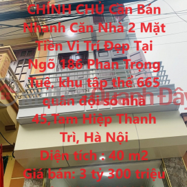 OWNER Needs to Sell Quickly 2 Front House, Nice Location in Thanh Tri, Hanoi _0