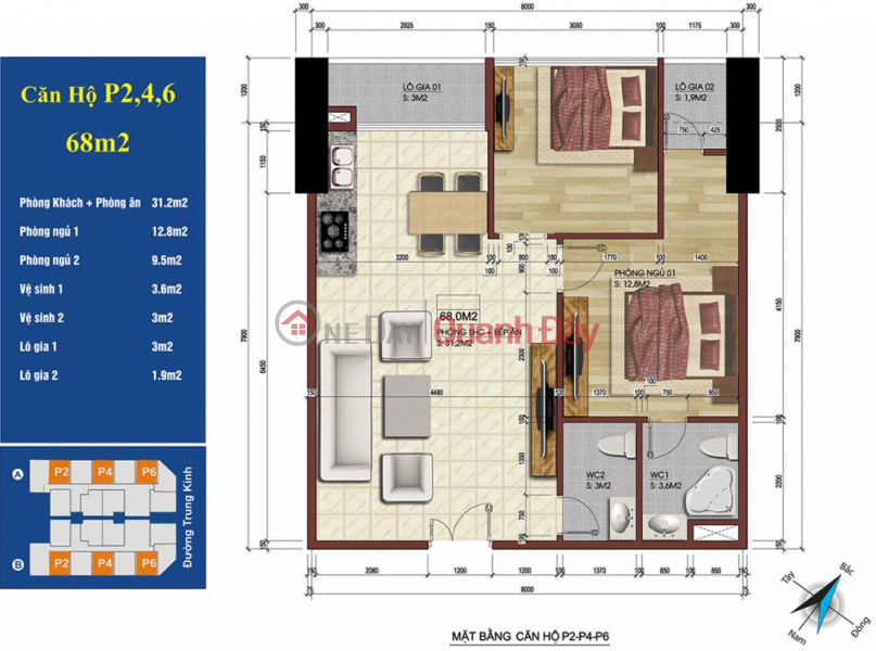 đ 3.75 Billion | Selling CC Central Point 219 Trung Kinh, Full 5-star furniture, Street view, only 3.75 billion VND