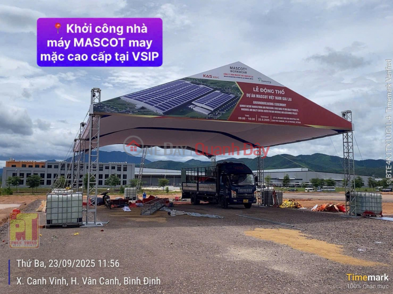 Bán đất tái định cư trong khu công nghiệp Vsip Bình Định Niêm yết bán