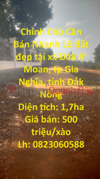 Owner Needs to Sell Quickly Beautiful plot of land in Gia Nghia city, Dak Nong province Sales Listings