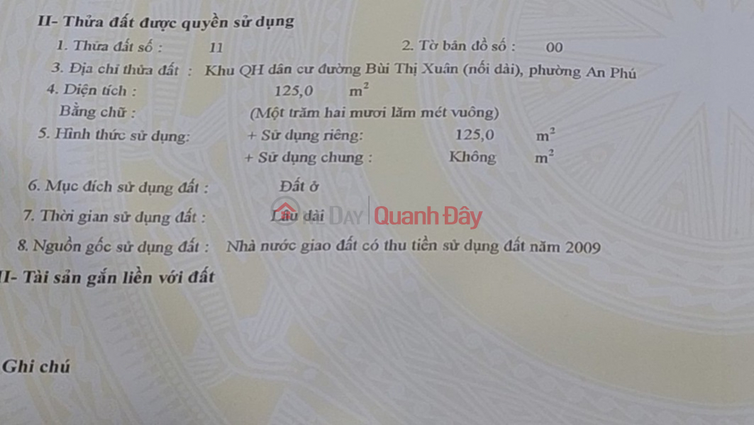 Property Search Vietnam | OneDay | Residential Sales Listings, OWNER Needs to Quickly Sell Land Lot frontage on Bui Thi Xuan Street In An Phu - An Khe - Gia Lai