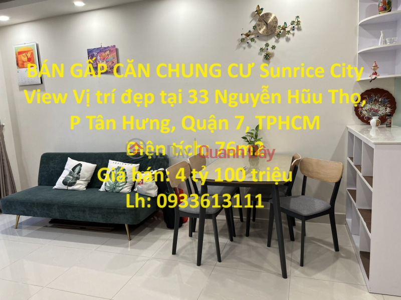 Sunrice City View APARTMENT FOR URGENT SALE Beautiful location in District 7, HCMC Sales Listings