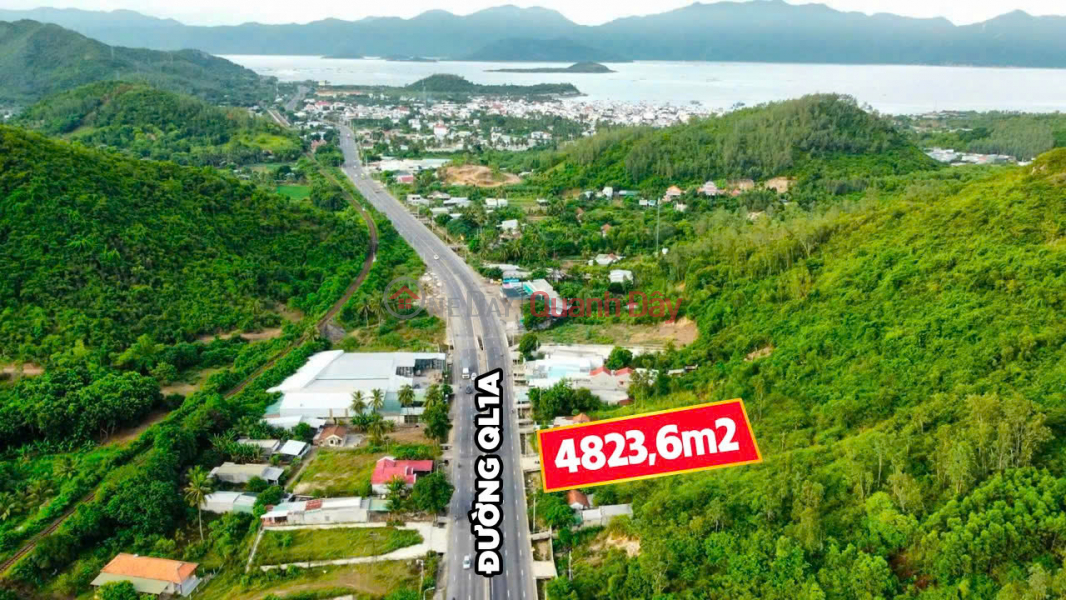 Mặt tiền QL1a Lương Sơn Tp. Nha Trang. Đất thổ cư ngang 40m có 400m2 thổ cư.! Niêm yết bán