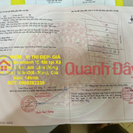 RARE LAND LOT - BEAUTIFUL LOCATION - GOOD PRICE need to quickly sell land lot in Loc Phu Commune, Bao Lam Lam Dong _0