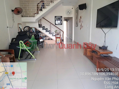 Bán nhà Mặt tiền đường Nguyễn Văn Phú, Trung Tâm Thị Trấn Hậu Nghĩa , Đức Hòa (Long An cũ) _0