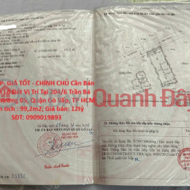 ĐẤT ĐẸP- GIÁ TỐT - CHÍNH CHỦ Cần Bán Nhanh Lô Đất Vị Trí Tại Quận Gò Vấp, TP HCM _0