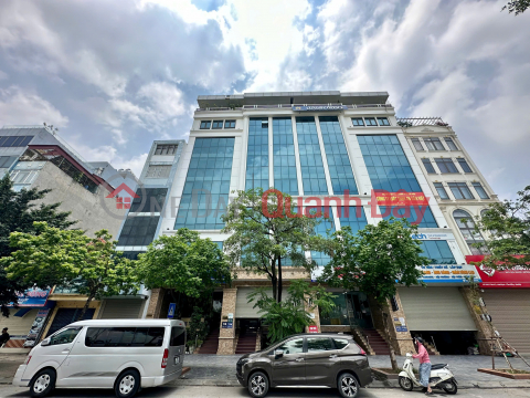 (Tin thật 100%) Bán tòa VP cao cấp 2 mặt tiền 136m2 x 9T tại mặt phố Trần Vỹ - Cho thuê 2,2 tỷ/năm _0