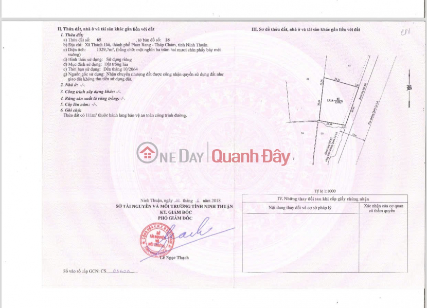 Property Search Vietnam | OneDay | Văn phòng / Bất động sản Thương mại Niêm yết bán | \'CHÍNH CHỦ CẦN BÁN NHÀ KHO NHÀ XƯỞNG Tại Đường Lê Duẩn, Xã Thành Hải, Tp Phan Rang-Tháp Chàm