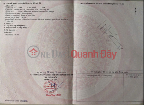 Owner Sells Residential Land Bordering Binh Chanh, Price 2 Billion, Ready Certificate _0