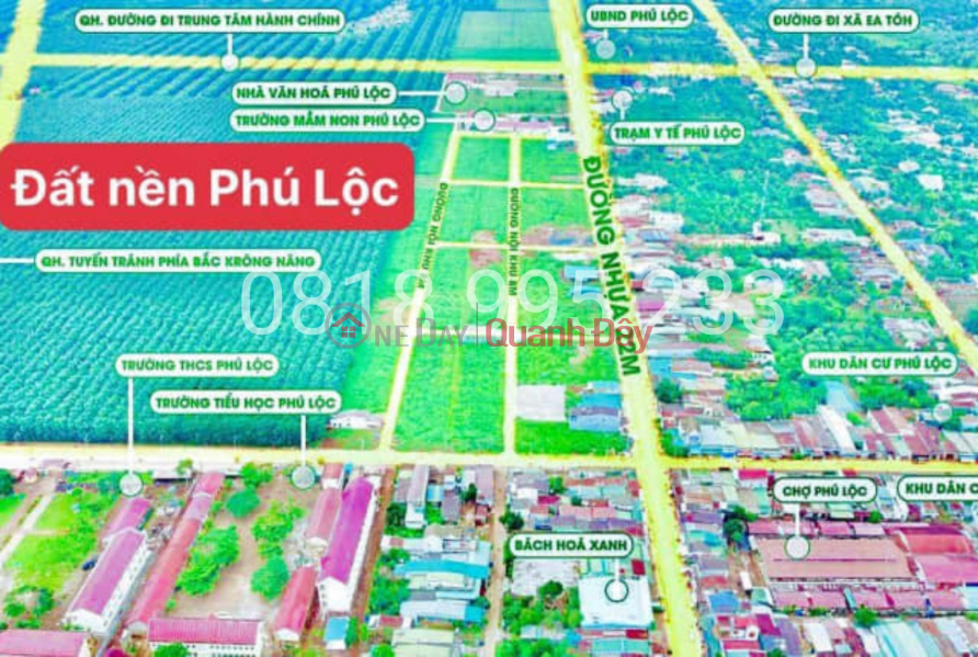 Land 'Administrative Center' Krong Nang Chi 6xxTRIEU Near School - Market - People's Committee - Health Sales Listings