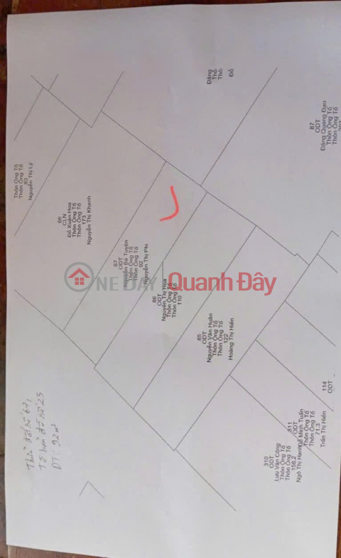 CHÍNH CHỦ Cần Bán Đất THỔ CƯ XÃ YÊN MỸ - THỊ TRẤN YÊN MỸ - TỈNH HƯNG YÊN _0