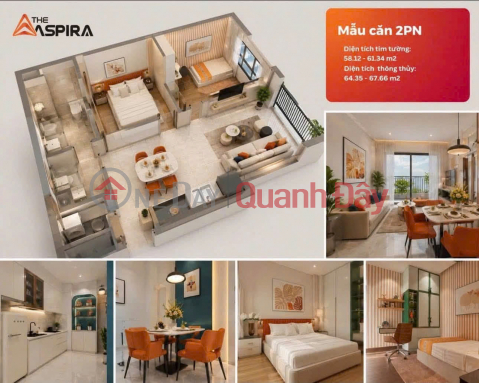 2-bedroom apartment, 66m2, near Ring Road 3 and Metro Line 1, initial payment of only 680 million VND, interest rate support for 36 months. _0