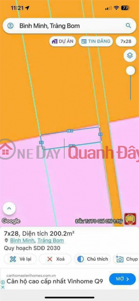 Property Search Vietnam | OneDay | Nhà ở Niêm yết bán, Chính Chủ Cần Bán Nhanh Lô Đất Đẹp Tại xã Bình Minh, Trảng Bom, Đồng Nai