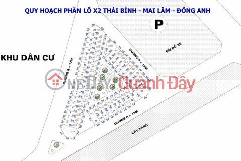 Land for sale at auction in area X2 Thai Binh, Mai Lam commune. Area of 1 lot 80m2, frontage 5m, investment price _0