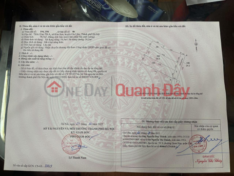 BÁN ĐẤT KIM SƠN - GIA LÂM, 54,5 M2, GIÁ 3 TỶ CÓ THƯƠNG LƯỢNG, LH 0985865658 _0