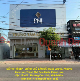 ĐẤT VỊ TRÍ ĐẸP - CHÍNH CHỦ BÁN ĐẤT Hùng Vương, Phường Cam Linh, Thành Phố Cam Ranh, Khánh Hòa. _0