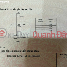Bán lô đất siêu đẹp đường Lê Văn Hưu, Thống Nhất, Gia Lai, DT 217,6m2, giá đầu tư _0