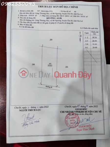 Property Search Vietnam | OneDay | Residential Sales Listings Owner needs to sell a prime plot of land in Bo Ngoong Commune, Chu Se District, Gia Lai Province, at an investment price.