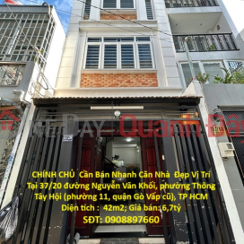 BEAUTIFUL HOUSE - GREAT PRICE - DIRECT OWNER Urgent Sale of a Beautiful House in Go Vap District, Ho Chi Minh City _0