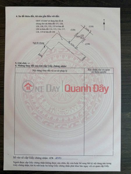 PRIME LAND IN TINH HAI, HOA NGHIA, PRICE ONLY 9XX MILLION VND. ZALO 0567 222 555, Vietnam, Sales đ 920 Million