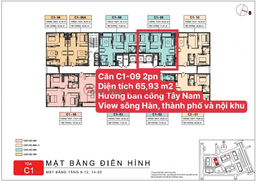 Căn hộ cao cấp 2PN view sông Hàn, sở hữu lâu dài Niêm yết bán