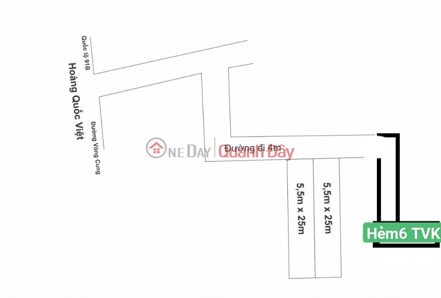 Pair of Alley 146 Hoang Quoc Viet - Alley 6 Tran Vinh Kiet, An Binh Ward, Ninh Kieu District, Can Tho. Sales Listings