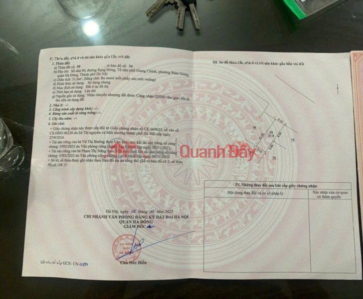 đ 5,1 tỷ, CHỦ CẦN TIỀN BÁN GẤP CĂN NHÀ 31,6M TẠI RẠNG ĐÔNG-BIÊN GIANG-HÀ ĐÔNG-HÀ NỘI
