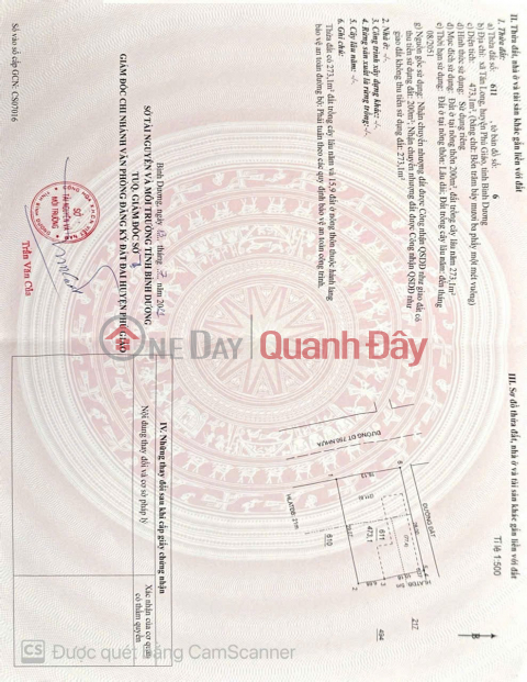 BEAUTIFUL LAND - INVESTMENT PRICE - LAND FOR SALE in Tan Long Commune, Phu Giao District, Binh Duong Province _0