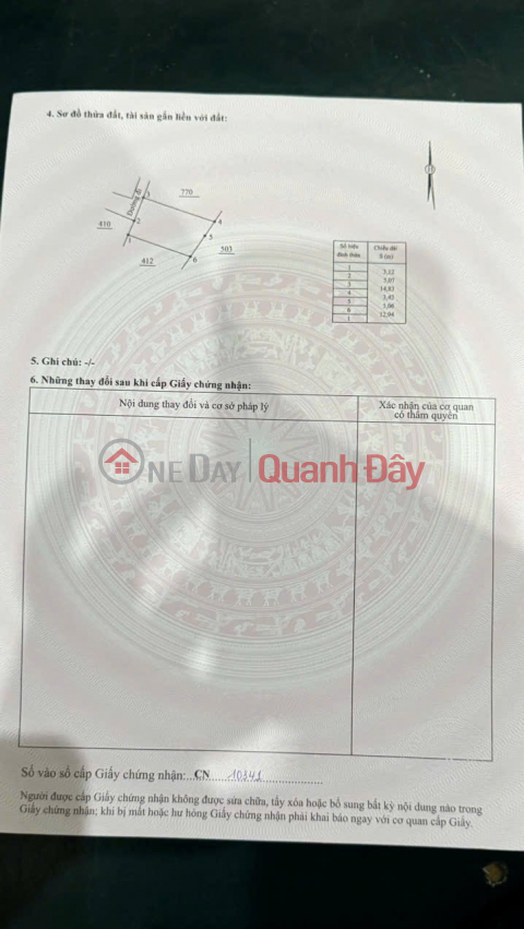 Selling lot on group 4, Dien Lac, car road, price only 820 million (negotiable) _0