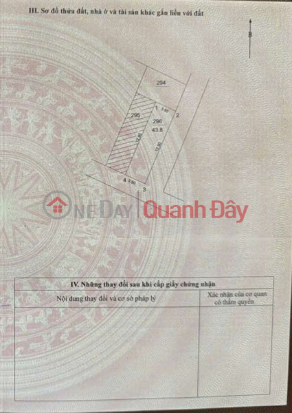 Owner sells 43.8 m2 Trau Quy, car parking at the door, price 7.5 billion - Contact 0985865658 Sales Listings