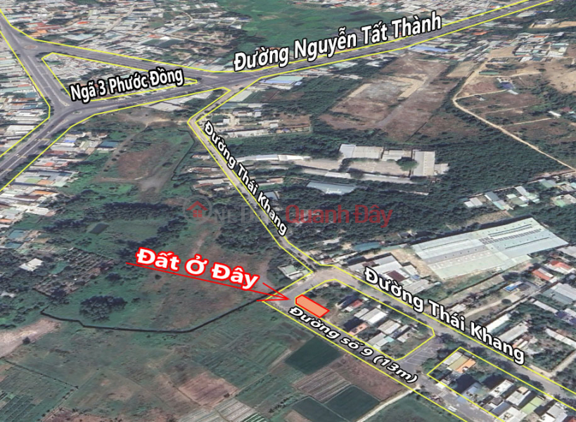 Bán đất Phước Đồng Nha Trang khu TĐC Phước Hạ lô góc 2 mặt tiền đường Niêm yết bán