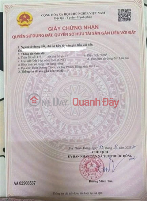 ĐẤT ĐẸP – GIÁ TỐT – CẦN BÁN ĐẤT TẠI xã Tuy Phước, huyện Tuy Phước, tỉnh Bình Định _0