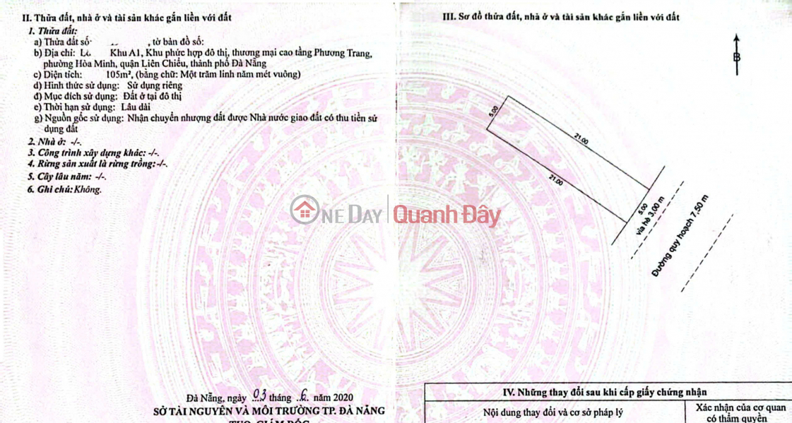BÁN ĐẤT MẶT TIỀN ĐƯỜNG TRẦN MINH TÔNG - GẦN BIỂN Niêm yết bán