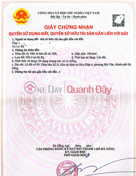 Land for sale on Nguyen Thanh Long street - near ORI GARDEN apartment complex, Vietnam, Sales | đ 3.9 Billion