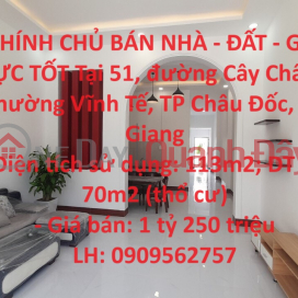 OWNERS SELL HOUSE - LAND - EXTREMELY GOOD PRICE In Chau Doc City - An Giang _0