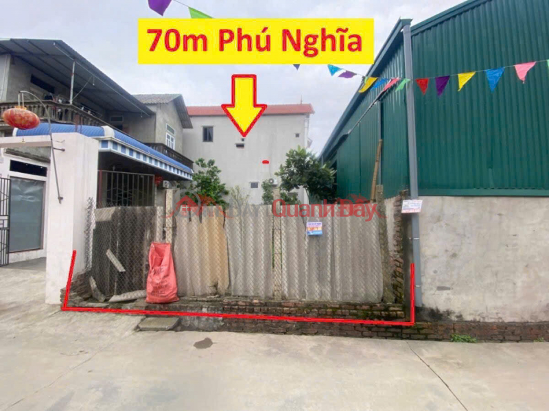 HÀNG FO CHÍNH CHỦ BÁN LÔ ĐẤT 70M TẠI KHU CÔNG NGHIỆP PHÚ NGHĨA-CHƯƠNG MỸ-HÀ NỘI Niêm yết bán