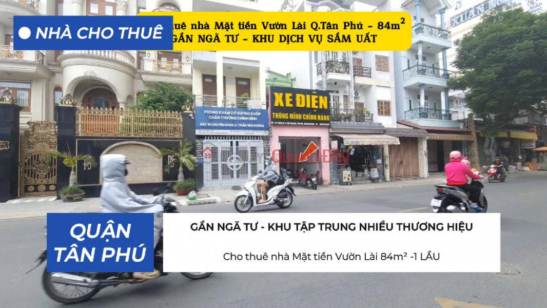 Cho thuê nhà Mặt tiền Vườn Lài 84m² -1 LẦU- 20Triệu Niêm yết cho thuê