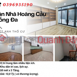 House for sale on Hoang Cau Street, Modern Construction, Near Car Parking, 58mx5T, Price: 10.9 Billion, Contact: 0396935190. _0