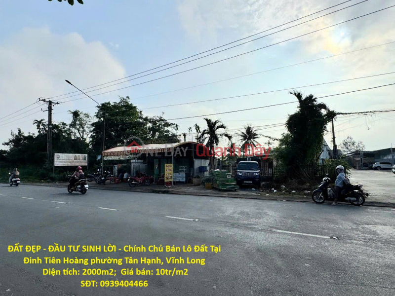 PRIME LAND - PROFITABLE INVESTMENT - Owner Selling Land Plot at Dinh Tien Hoang Street, Tan Hanh Ward, Vinh Long Sales Listings