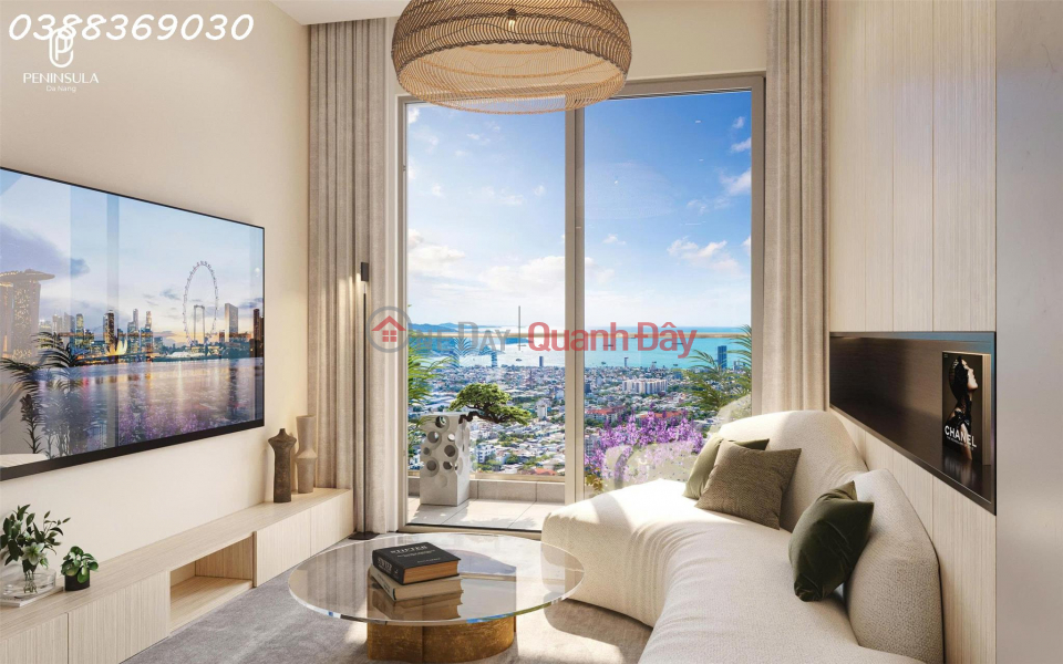 ONLY 1 2-BEDROOM APARTMENT ON FLOOR 30 - PENINSULA DA NANG - UNLIMITED MILLION DOLLAR VIEW! Vietnam | Sales đ 1.6 Billion