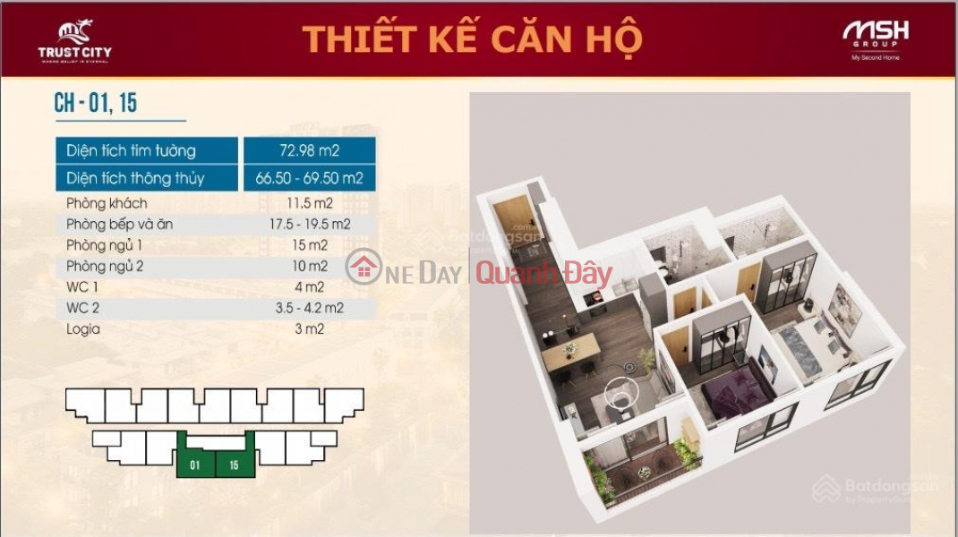 More than 1.6 billion to own a luxury 2-bedroom SE apartment | Vietnam | Sales đ 1.6 Billion